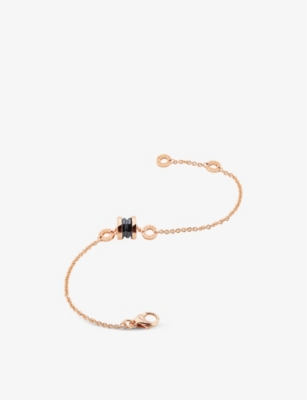 BVLGARI B.zero1 18ct rose-gold and ceramic bracelet