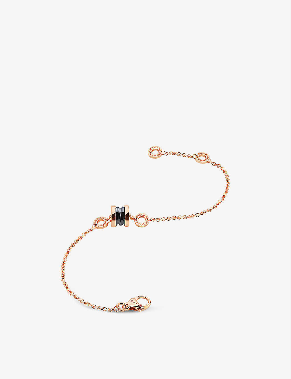 BVLGARI B.zero1 18ct rose-gold and ceramic bracelet