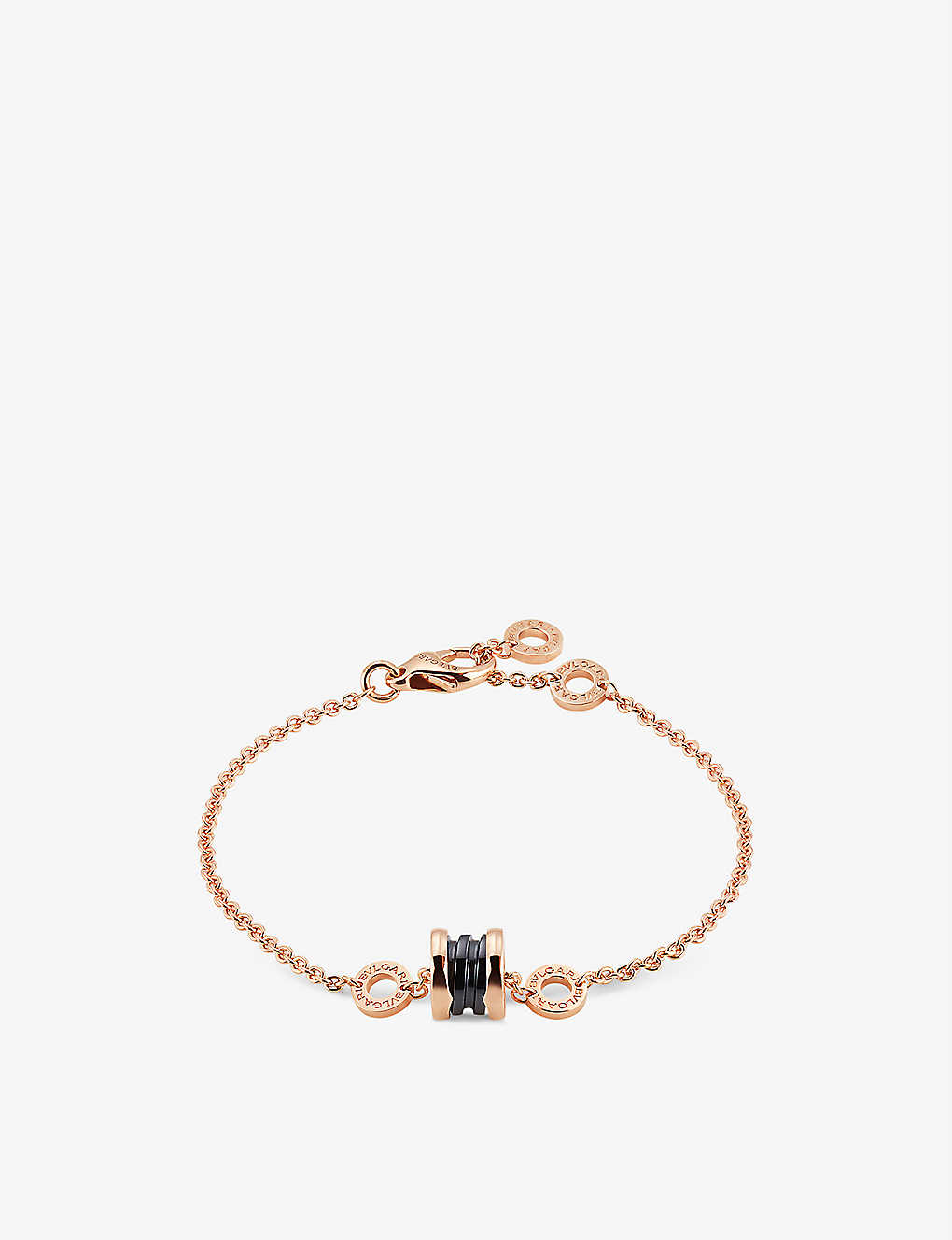 BVLGARI B.zero1 18ct rose-gold and ceramic bracelet