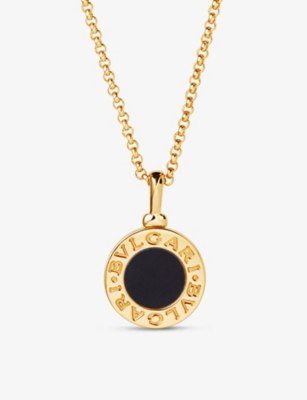 BVLGARI: Bvlgari Bvlgari 18ct yellow-gold and onyx necklace