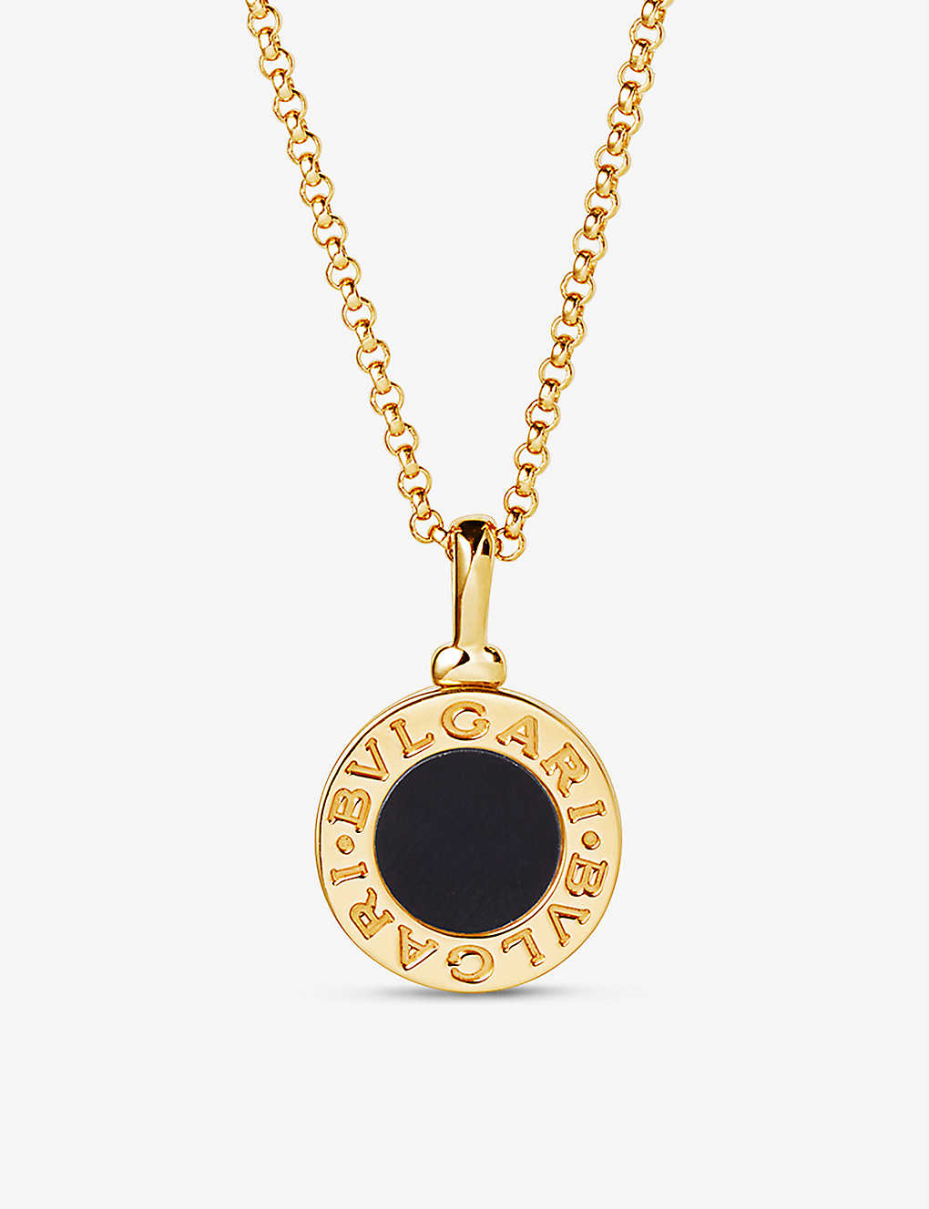 Bvlgari Womens Yellow Gold 18ct Yellow-gold And Onyx Necklace