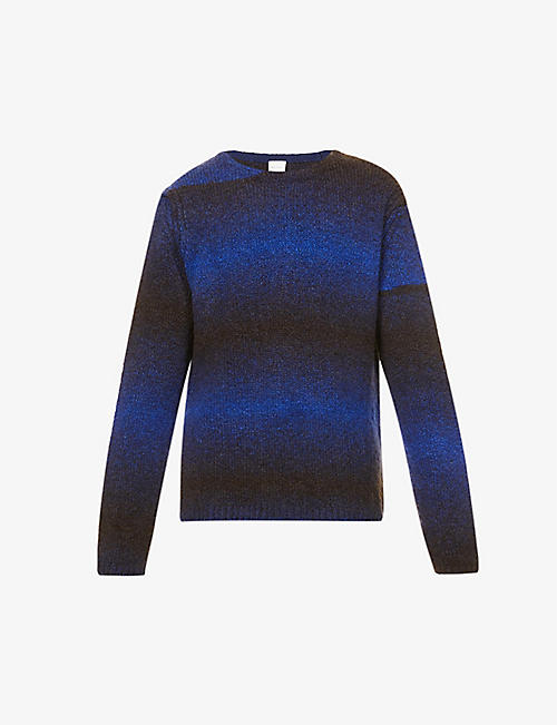 PAUL SMITH: Dégradé regular-fit alpaca-blend knitted jumper