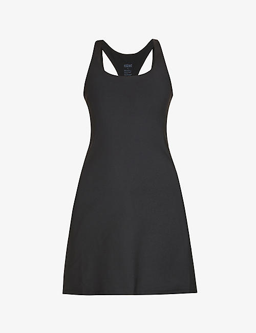 GIRLFRIEND COLLECTIVE: Paloma racer-back recycled polyester-blend dress