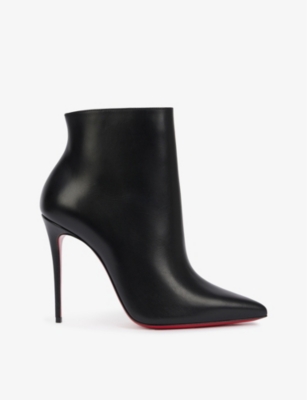 Christian Louboutin Womens Black So Kate 100 Leather Heeled Ankle-boot