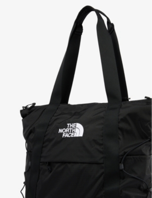 The North Face Tnf Black - Tnf Black Borealis Brand-embroidered Woven Tote Bag In Tnf Black - Tnf Black