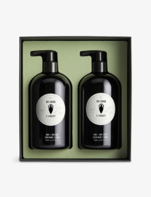 Shop L'objet Bois Sauvage Hand And Body Soap & Lotion Gift Set