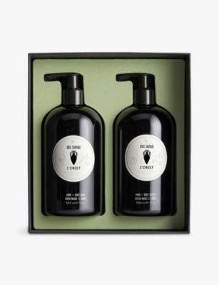 L'objet Bois Sauvage Hand And Body Soap & Lotion Gift Set