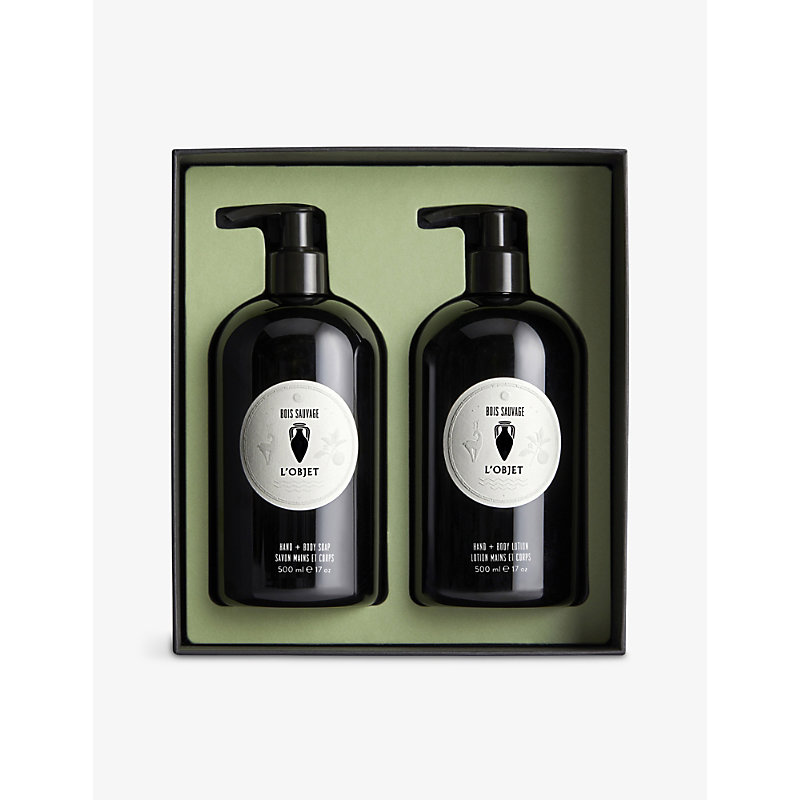 Shop L'objet Bois Sauvage Hand And Body Soap & Lotion Gift Set