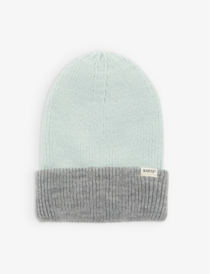 BARTS AL: Alfie wide-brim two-tone knitted beanie