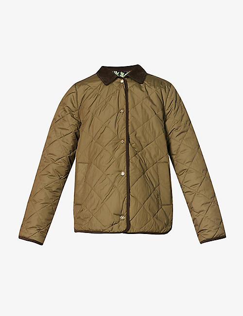 BARBOUR: Foxley cord-collar reversible shell jacket