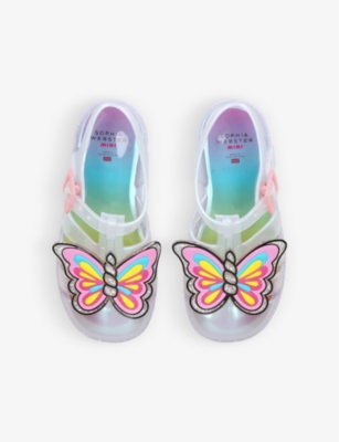 Unicorn butterfly-embellished PVC sandals 1-7 years