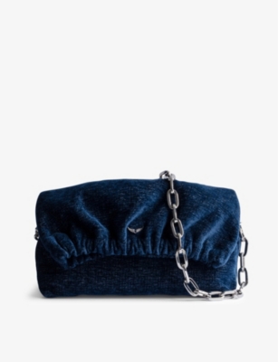 ZADIG VOLTAIRE Rockyssime gathered denim shoulder bag