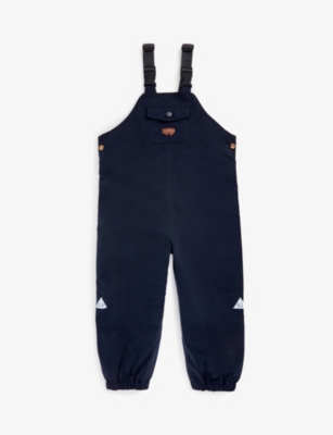 TOASTIE: Logo-patch waterproof recycled-polyester dungarees 1-5 years
