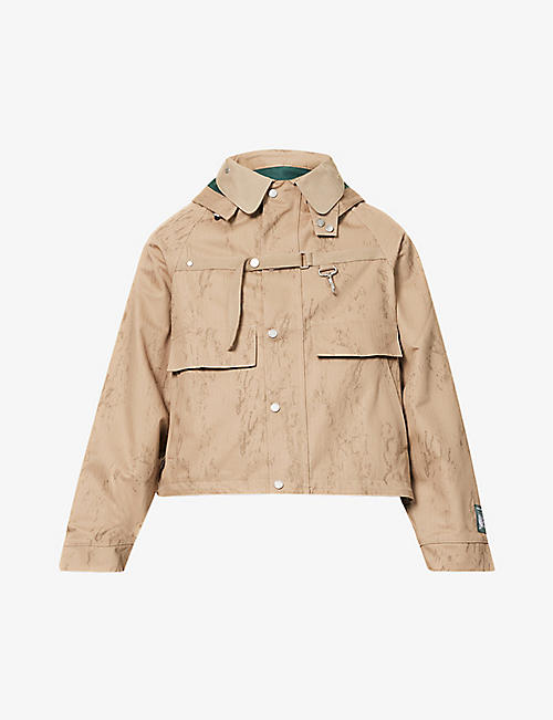 REESE COOPER: Hunting brand-patch boxy-fit cotton jacket