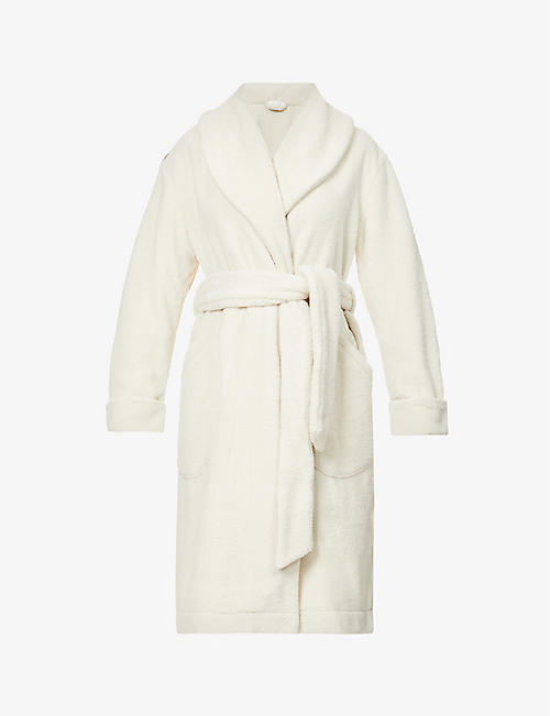 SKIN: Vivienne fleece recycled-polyester robe