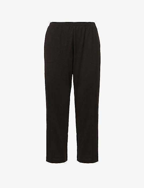SKIN: Carlyn relaxed-fit mid-rise organic-cotton pyjama bottoms