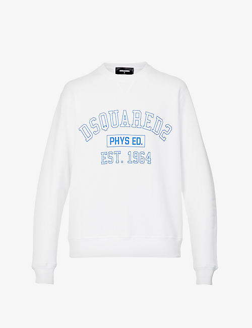 DSQUARED2: Phys Ed Cool logo cotton-jersey sweatshirt