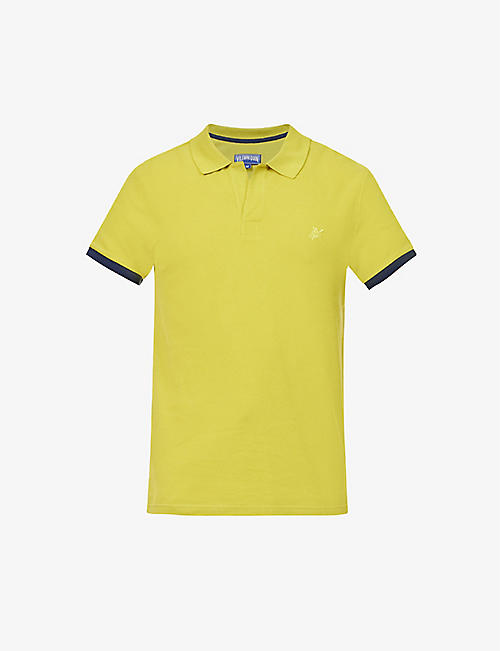 VILEBREQUIN: Palantin brand-embroidered regular-fit cotton polo shirt