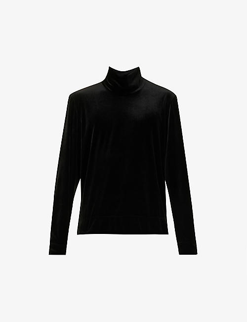 TOM FORD: Turtleneck long-sleeved woven top