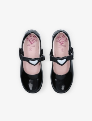 LELLI KELLY: Colourissima Dolly heart-embellished patent-leather school shoes 3-10 years
