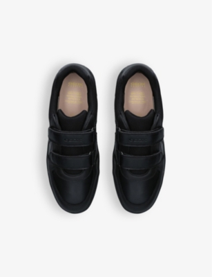 GEOX: Arzach leather low-top trainers 7-11 years