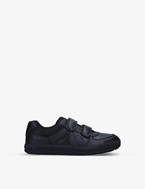 GEOX: Arzach leather low-top trainers 7-11 years