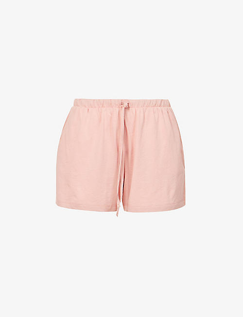 SKIN: Casey elasticated-waist organic-cotton shorts
