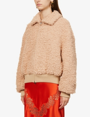 STELLA MCCARTNEY Relaxed-fit boucle-weave wool-blend jacket