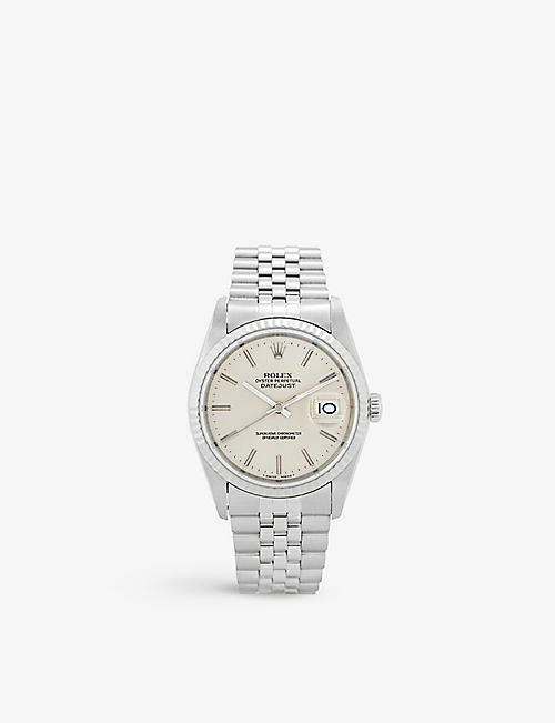 BUCHERER CERTIFIED PRE OWNED: Pre-loved Rolex 180963 Datejust 36 stainless-steel automatic watch
