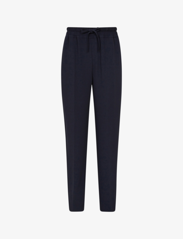 Hailey drawstring-waist tapered-leg recycled polyester-blend trousers