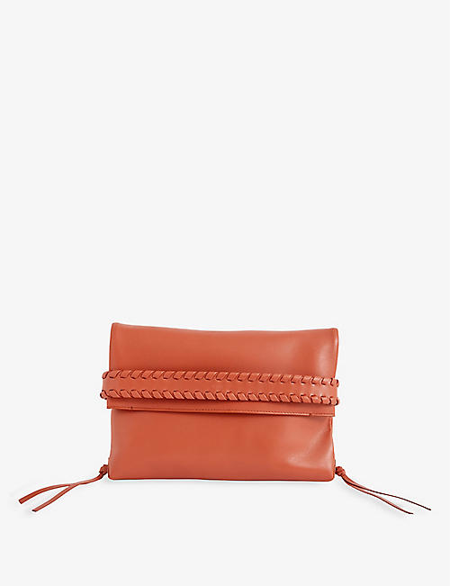 CHLOE: Mony leather clutch bag