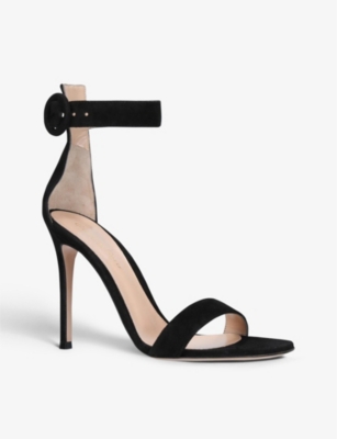 GIANVITO ROSSI Portofino open-toe suede heeled sandals