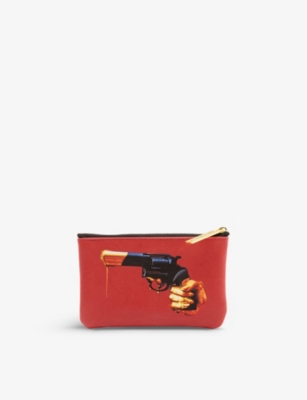 Seletti Wears Toiletpaper Revolver Faux-leather Coin Bag