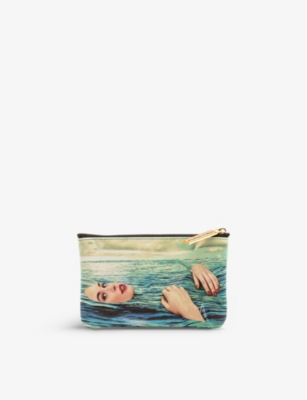 Seletti Wears Toiletpaper Sea Girl Faux-leather Coin Bag