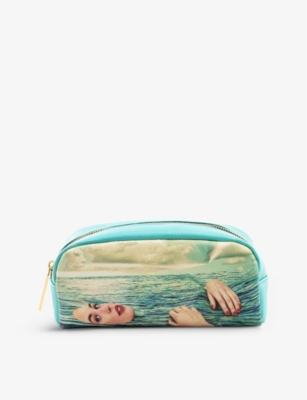 Seletti Wears Toilerpaper Sea Girl Faux-leather Cosmetics Bag 20.5cm X 7cm