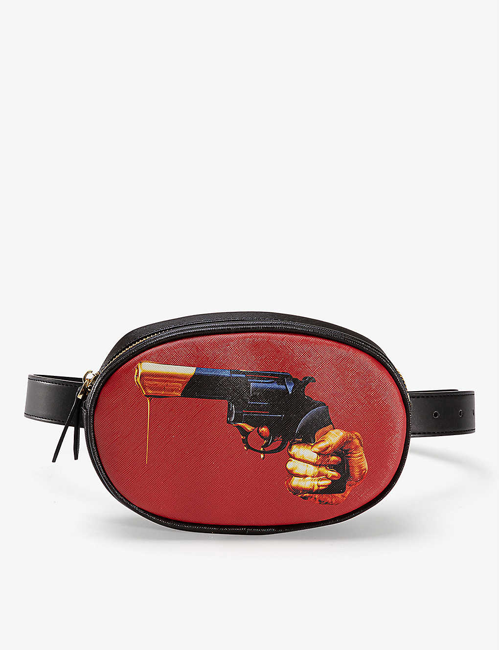 Seletti Wears Toiletpaper Revolver Faux-leather Belt Bag