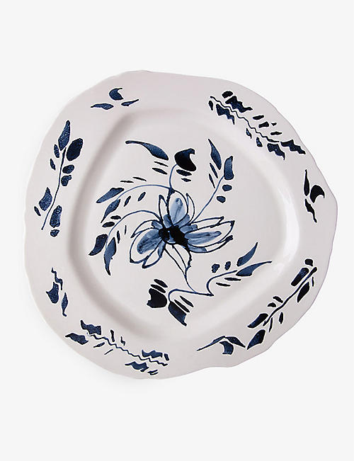SELETTI: Seletti x Diesel Living Classics on Acid English Delft porcelain dinner plate 28cm