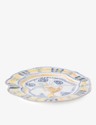 SELETTI: Diesel Living with Seletti Classics on Acid Spanish Yellow Porcelain Dinner Plate 28cm
