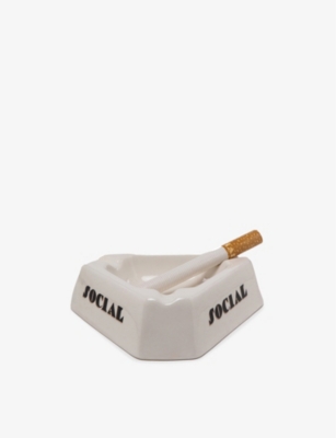 SELETTI: Diesel Living with Seletti Social Smoker Porcelain Plate 36cm