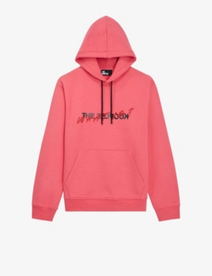 Graphic-print cotton-jersey hoody