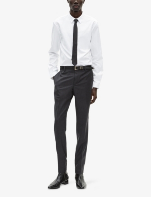 THE KOOPLES: Slim-fit mid-rise wool suit trousers