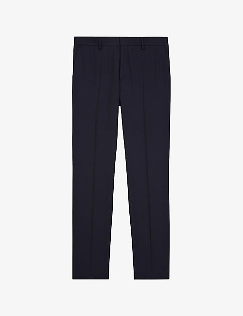 THE KOOPLES: Front crease mid-rise slim-fit wool trousers