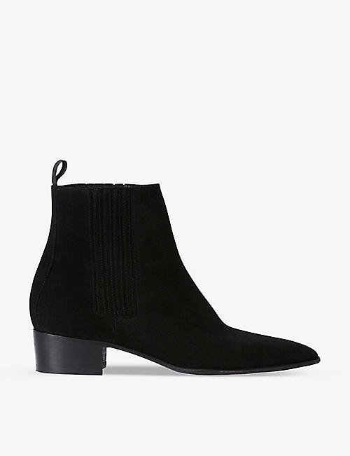 THE KOOPLES: Suede heeled cowboy boots