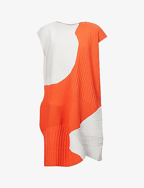 ISSEY MIYAKE: Grow relaxed-fit woven midi dress