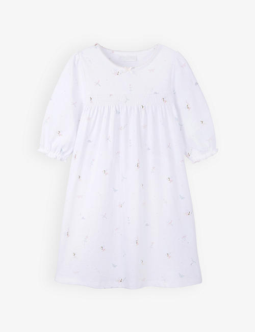 THE LITTLE WHITE COMPANY: Fairy-print cotton-jersey nightdress 1-6 years
