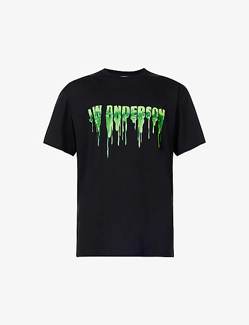 JW ANDERSON: Slime logo-print cotton-jersey T-shirt