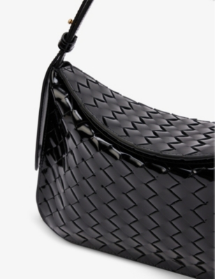 BOTTEGA VENETA Intrecciato-weave leather shoulder bag