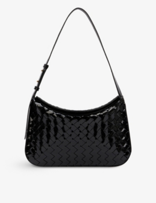 BOTTEGA VENETA Intrecciato-weave leather shoulder bag