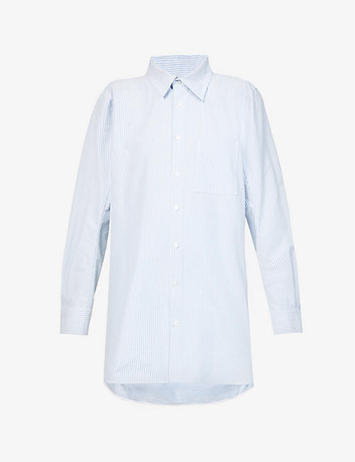 BOTTEGA VENETA: Long-sleeved relaxed-fit cotton shirt