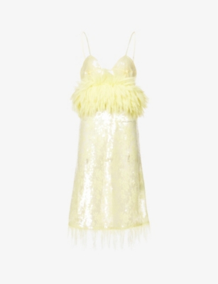 bottega gold sequin dress Sequin Wedding & Evening Dress Monro Light ivory / Ready-to-Ship / Custom Size